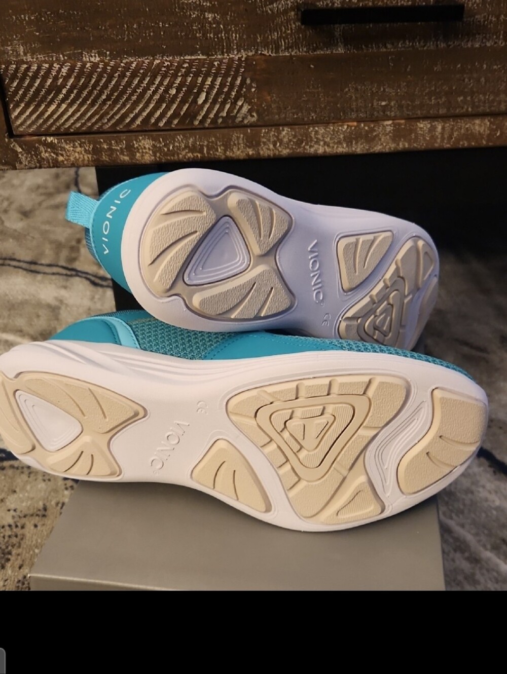 Vionic Teal Lyla Lace-Up Women’s Athletic Sneakers. Sz 10 W. NIB - Picture 5 of 7
